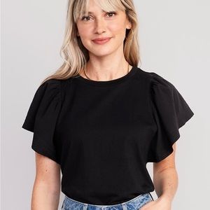 M Old Navy Flutter Sleeve Top
